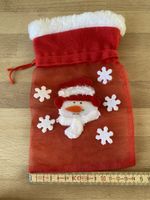 Geschenkssäckli Schneemann rot