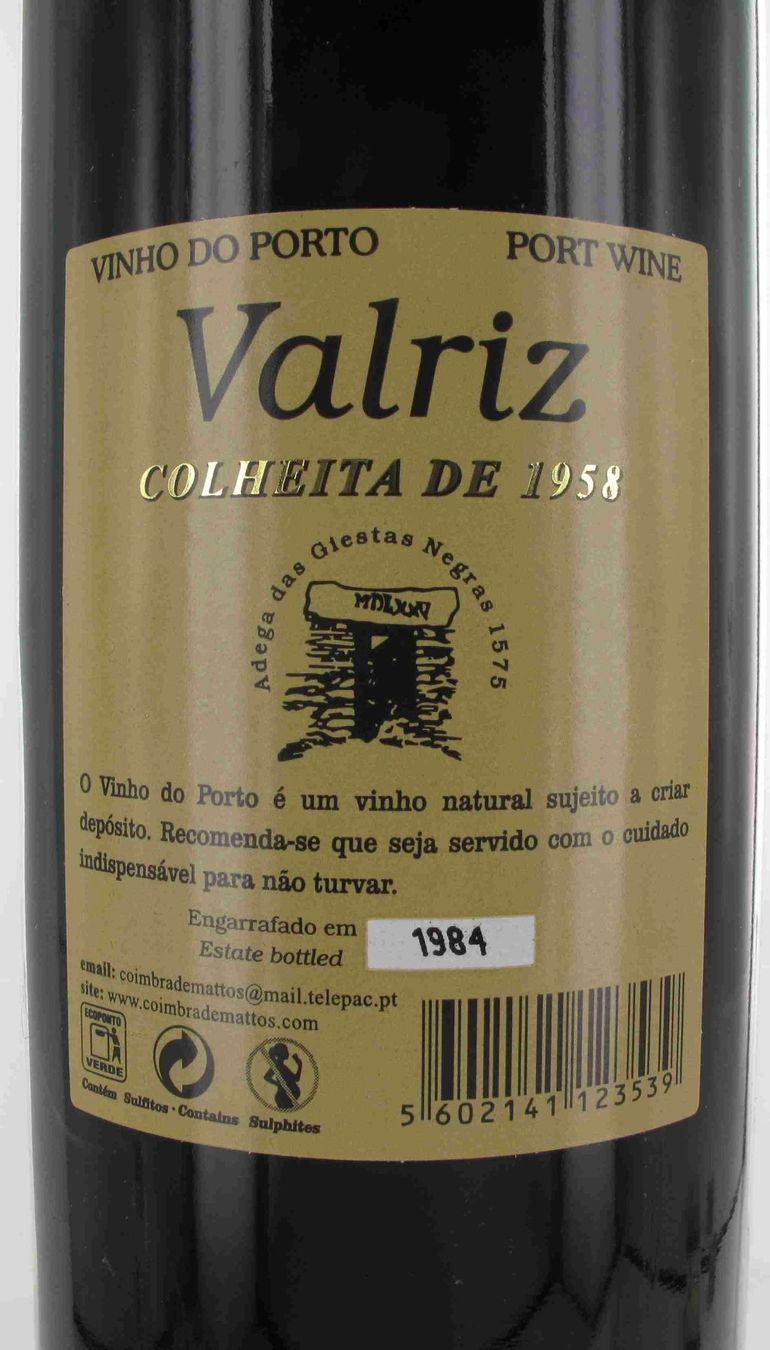 Vino: Porto Valriz Colheita 1958 – Nuovo e nell'imballaggio originale da Cully venduto da Forninho 2