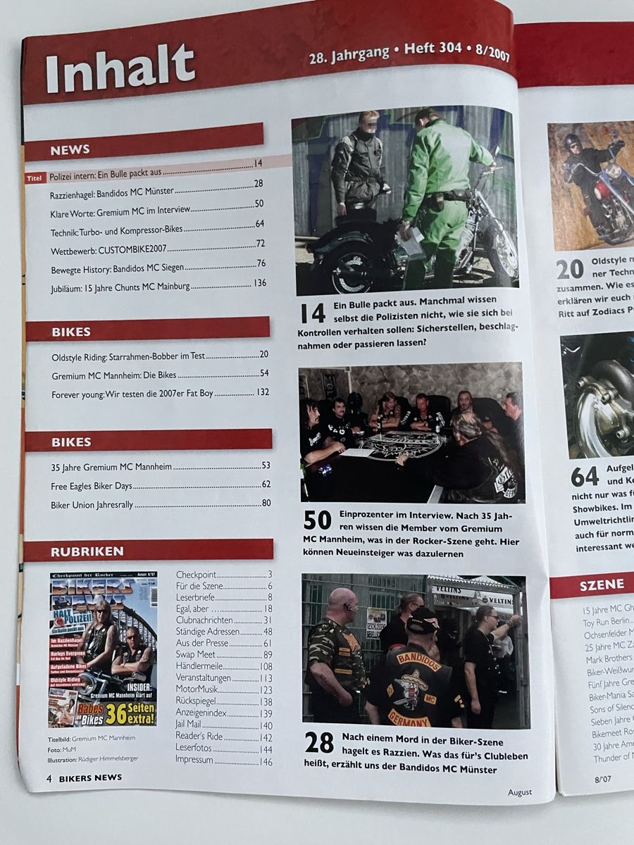 Riviste & Magazine: BIKERS NEWS – Usato da HÄGENDORF venduto da kusi113 2