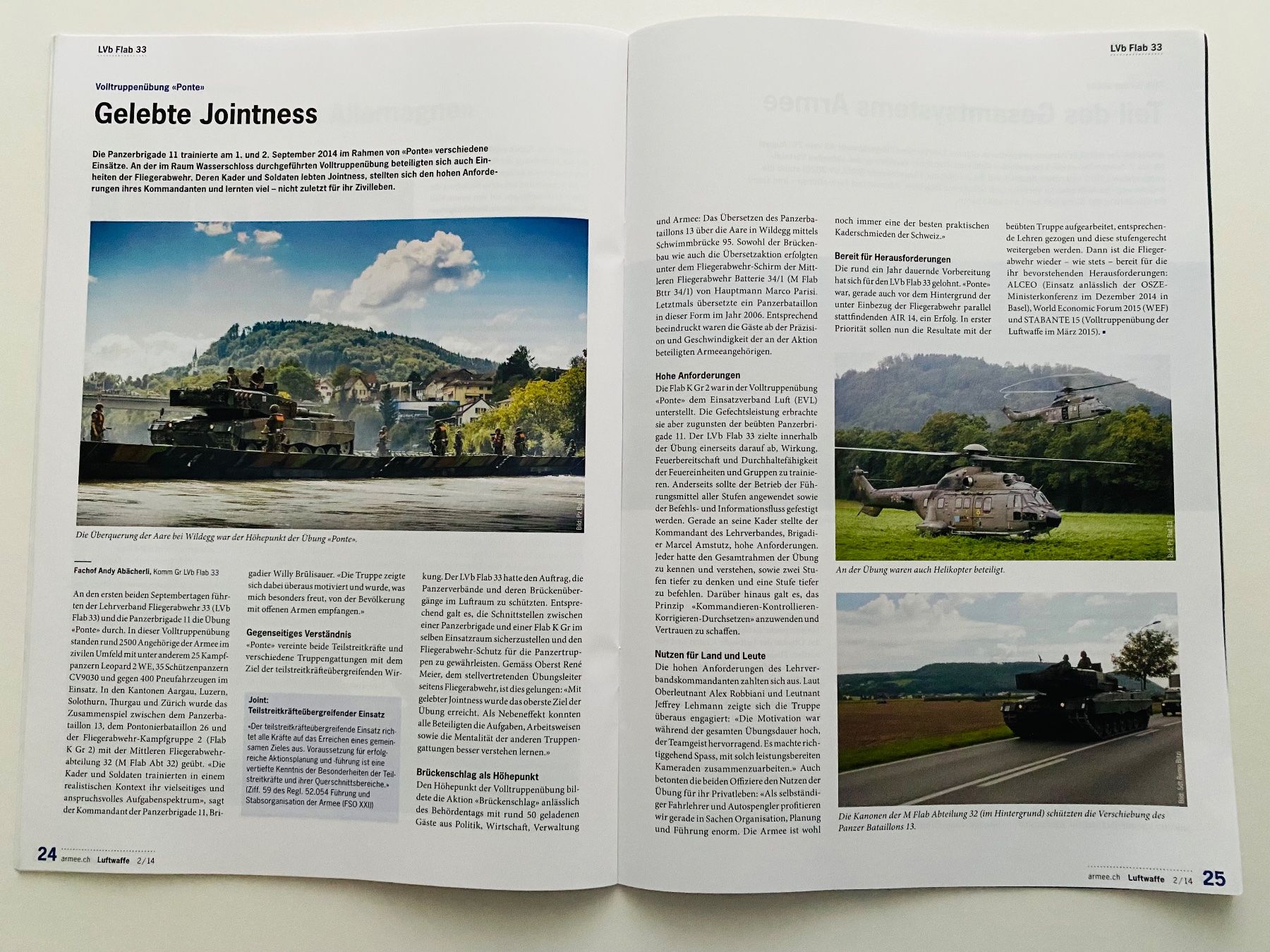 Schweizer Armee Dokumente: Schweizer Luftwaffe Swiss Air Force Heft 40 Sei 2014 – Gebraucht aus Müswangen von buyin 9