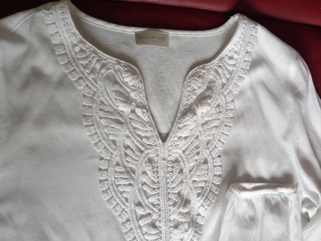 Camicette: Milano Italy  Bluse weiss, Gr.38 – Nuovo (secondo la descrizione) da regensdorf venduto da nacobra 1