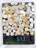 573g diverse Münzen aller Welt. Silbermünzen enthalten!