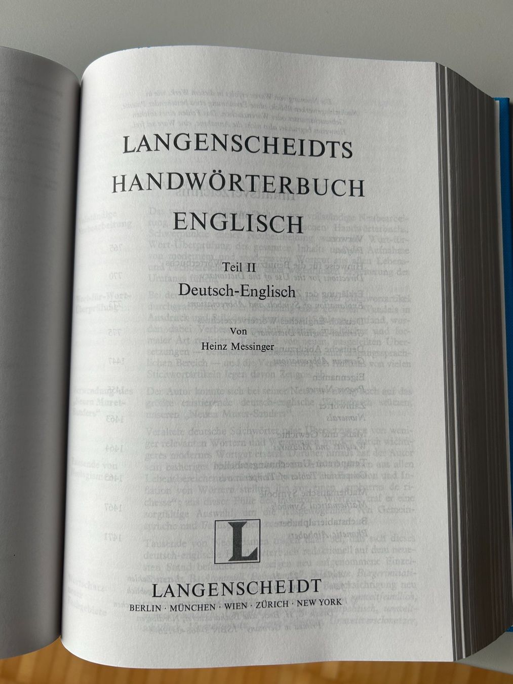 Libri: Langenscheidts Handwörterbuch Englisch – Usato da Wiesendangen venduto da Wisi37 5