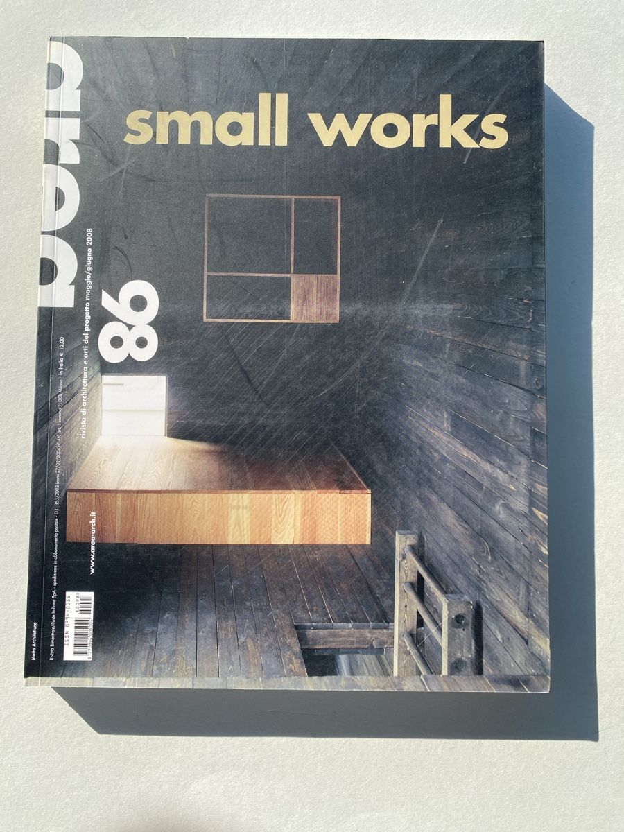 Libri: Area Magazine No 98 Small Works Architecture Scharans – Usato da Zürich venduto da lesgarcons 1