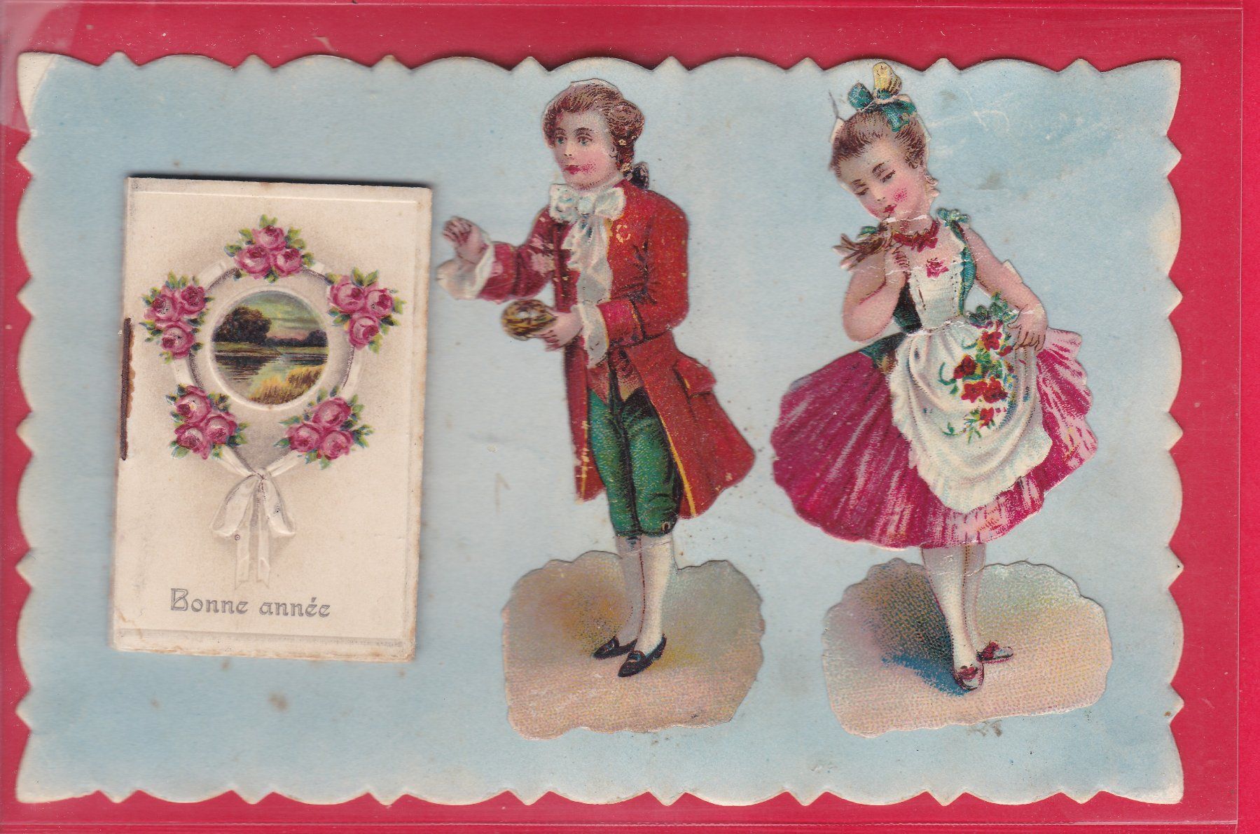 Cartes postales: BONNE ANNÉE MIT KLEINEM BÜCHLEIN – D'occasion à Oberrieden par Gebirgsstelze
