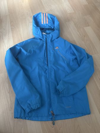 Adidas Jacke blau mit Kapuze Grösse 140 guter Zustand