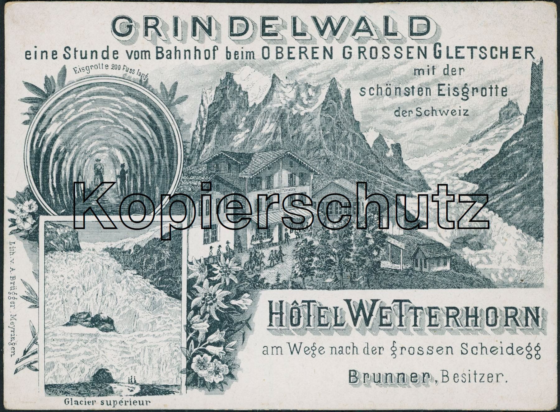 Cartoline postali: BE Grindelwald - Litho – Nuovo (secondo la descrizione) da Schindellegi venduto da Jonathan77