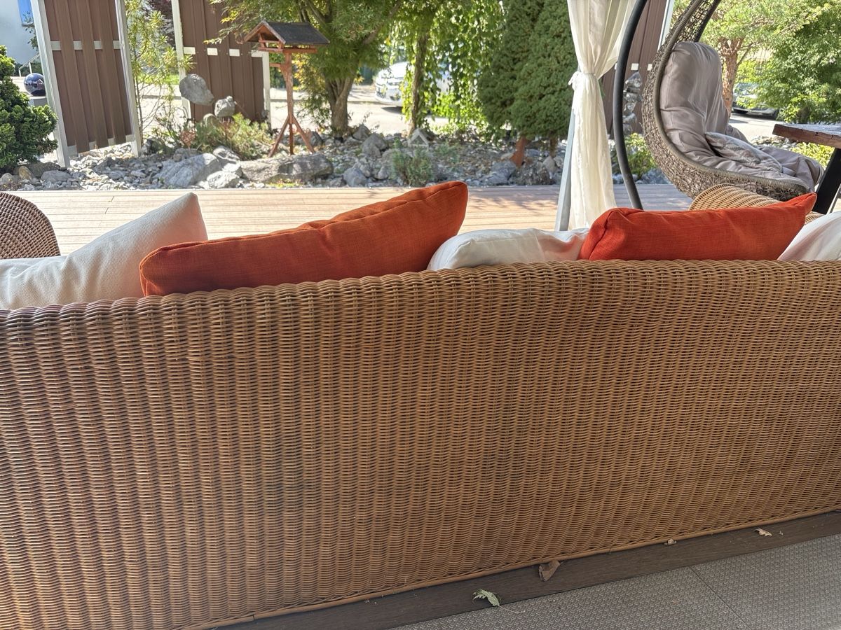 Sofas: Ratansofa – D'occasion à Wiesendangen par Powersandra03 4