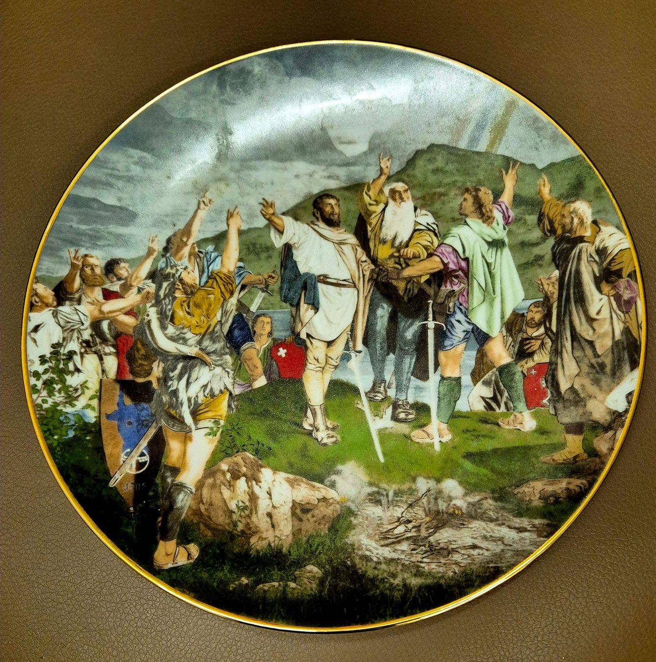 Assiettes: Teller "Der Rütlischwur" – D'occasion à Winterthur par Nalunina