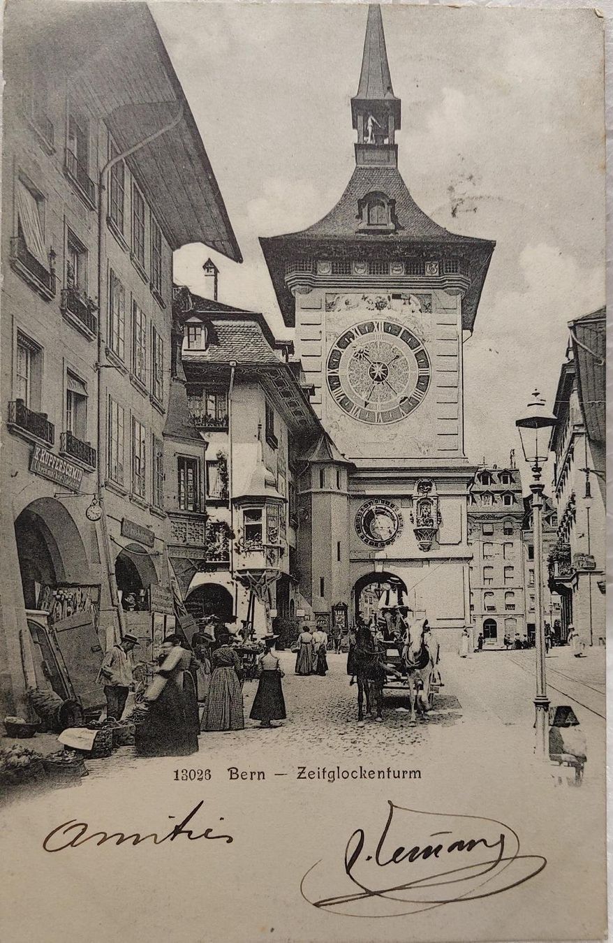 Cartoline postali: BERN - Zeitglockenturm - 1905 – Usato da Delémont venduto da Domdom1