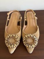 Alma en pena, 38, leder beige m. Verziehrung