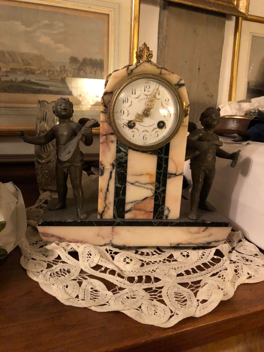 Orologi da terra & Orologi da parete: Kaminuhr.Louis Bernard, Chatellerault. – Usato da Wald ZH venduto da mlnt 1
