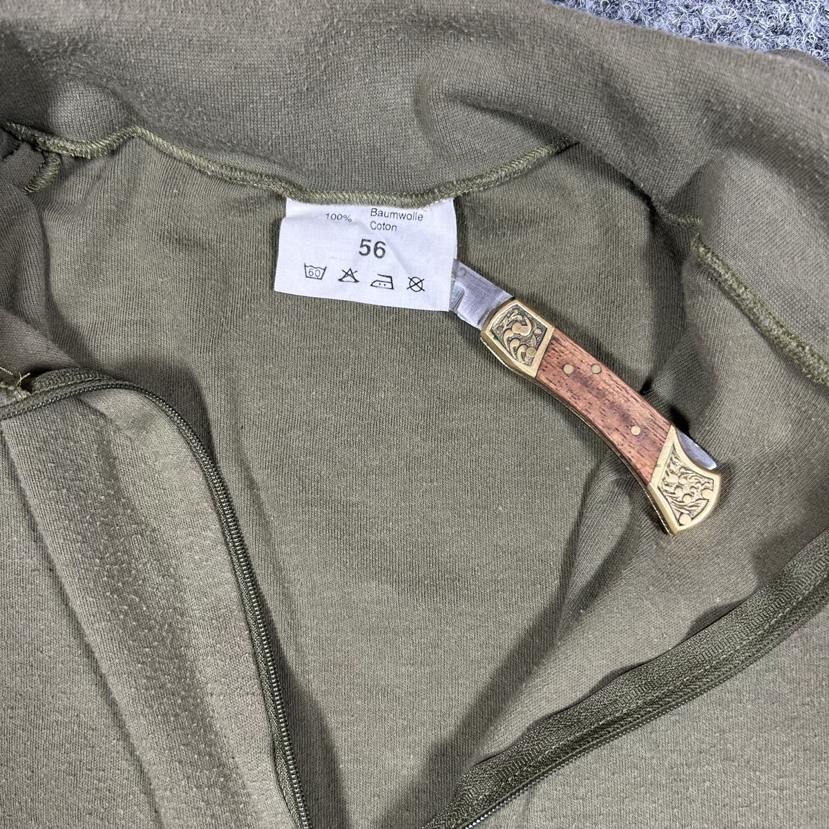 Schweizer Armee Maglioni & Felpe: 1992/93 longsleeve army – Usato da La Sagne NE venduto da Matlasape 2