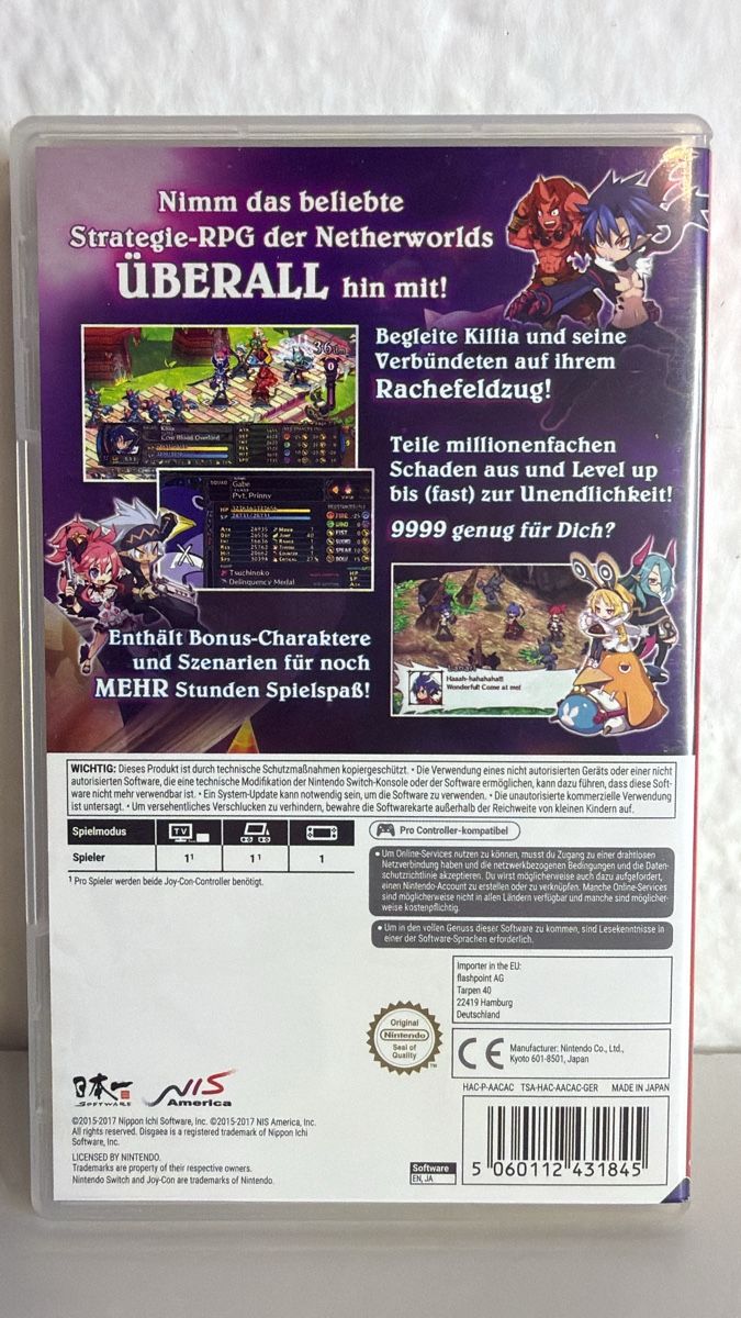 Nintendo Spiele: Disgaea 5 for Nintendo Switch - TOP Condition – Gebraucht aus Ehrendingen von bubulence 1