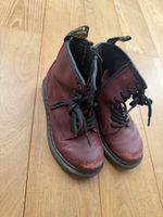 burgundy doc martens kids