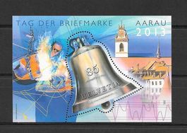 Sonderblock 1488 Tag Briefmarke Aarau ** 14.11.2013