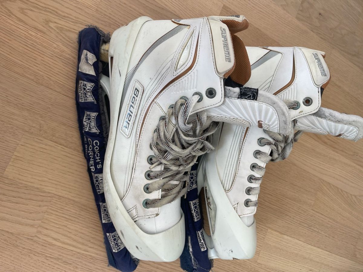 Bauer Pattini da ghiaccio: Bauer Supreme Eishockey Schlittschuhe, Grösse 48 – Usato da Büsserach venduto da hua_1993