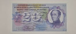 Note 20 FR 1971 ungefaltet mit Nummer 002069 !
