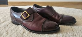 Chaussures homme Cyprès boucle cuir bordeaux pointure 8/42