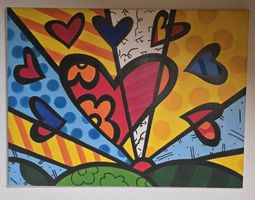 Pop Art Gemälde "A New Day II" Stil, Öl auf Leinwand