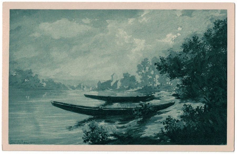 Cartoline postali: Kunst-AK, H. Zeytline, Morgenstimmung – Usato da Frauenfeld venduto da POML