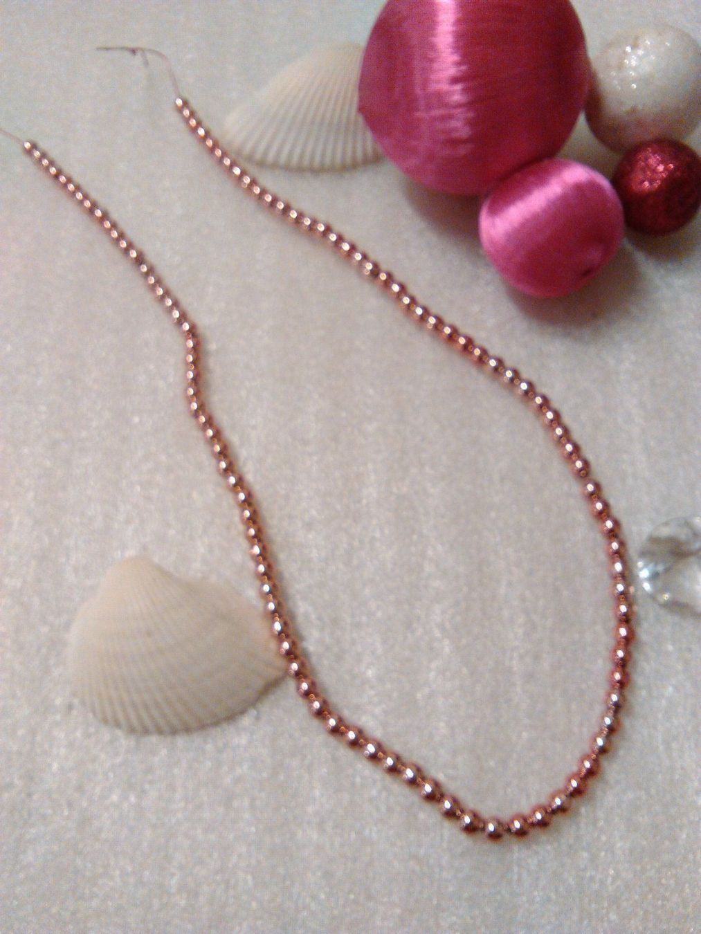 Catenine: ECHT HÄMETIT STRAND KETTE;;ROSEROT – Nuovo (secondo la descrizione) da Basel venduto da bijoutrie_4 2