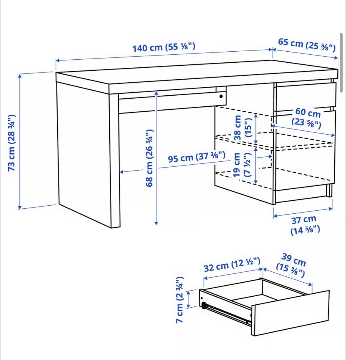 Scrivanie: Ikea Malm pult gebraucht – Usato da Arbon venduto da ave_cg9q 1