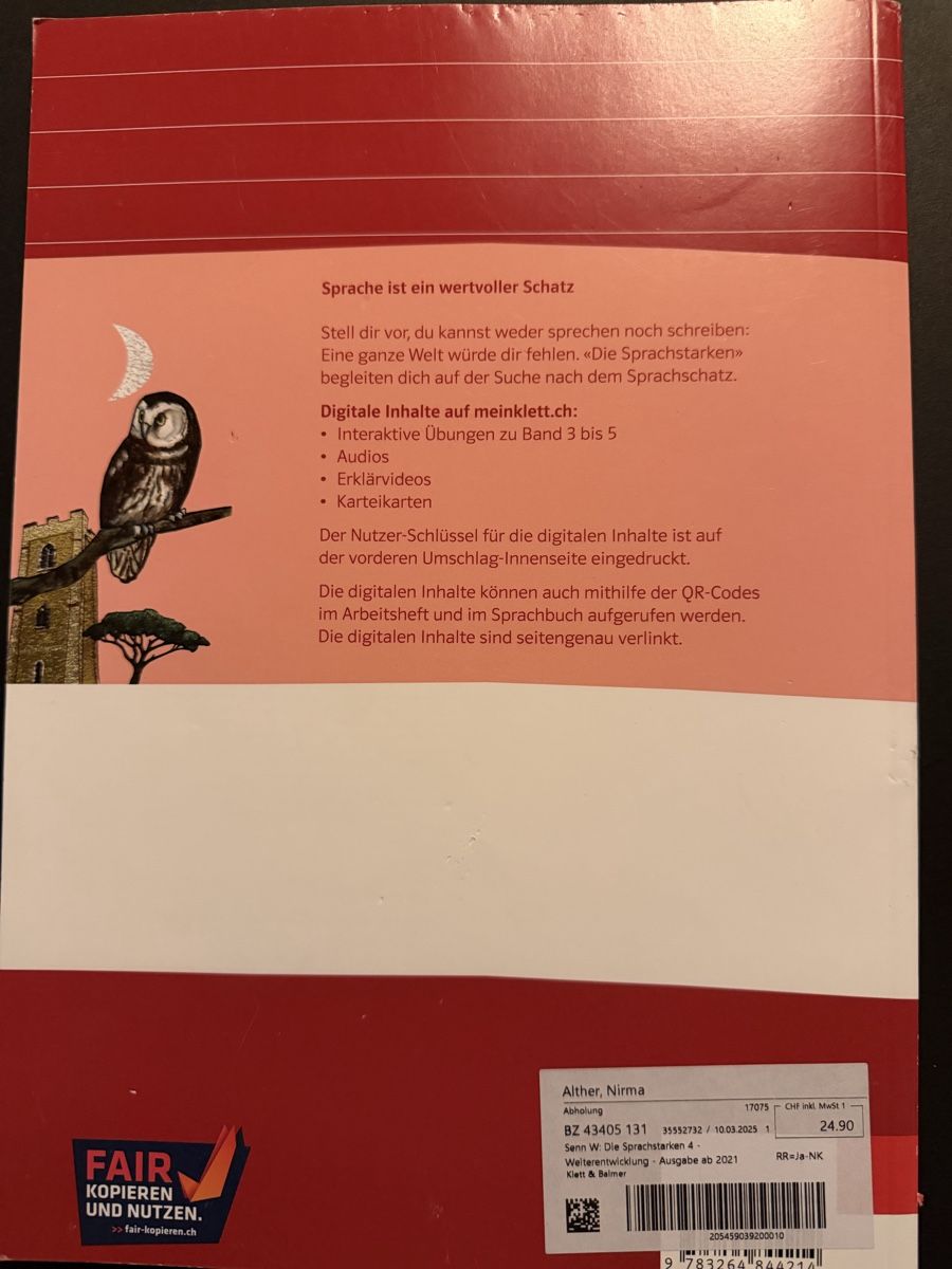 Bücher: Die Sprachstarken Arbeitsheft - ungebrauch – Neu (gemäss Beschreibung) aus Rüschlikon von veraguth22 2