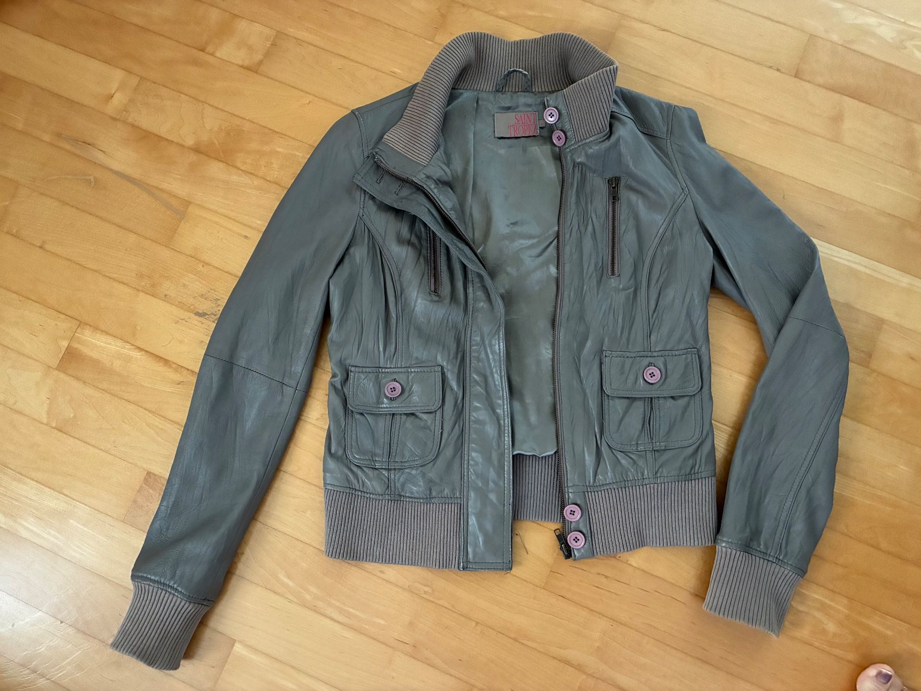 Giacche: Alte Lederjacke Saint Tropez  mit Bündchen – Usato da Baar venduto da Johan016
