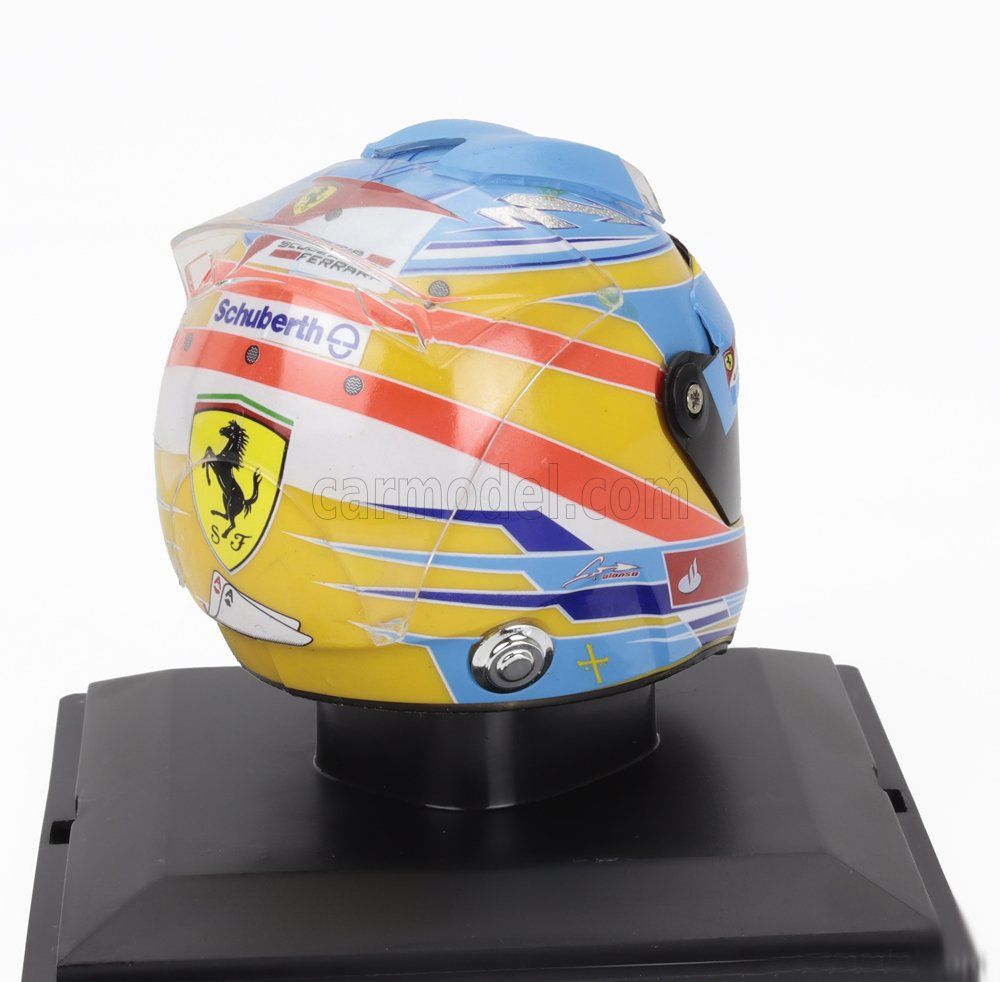 Spark Modellini d'auto: Fernando Alonso Ferrari Formel 1 Helm 1:5 - 2012 – Nuovo e nell'imballaggio originale da Wetzikon ZH venduto da tuningschmiede 1