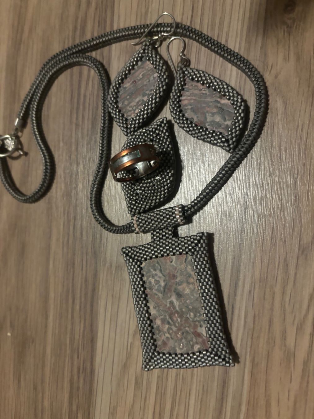 Altri gioielli: Unique piece: handmade, jasper stone, Japanese beads – Nuovo (secondo la descrizione) da St-George venduto da elena27 2