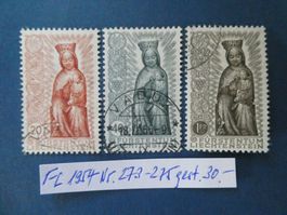 FL 1954 Nr. 273-275 gestempelt