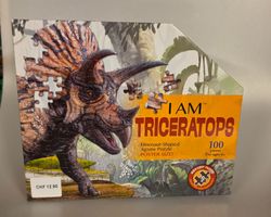 Dinosaurier Puzzle Triceratops 100 Teile Neu