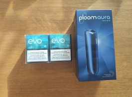 Ploom Aura  Navy Blue + 4 Pack EVO green  Neu ungeöffnet 