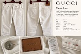 Herren Jeans Gucci weiss e Grösse 34