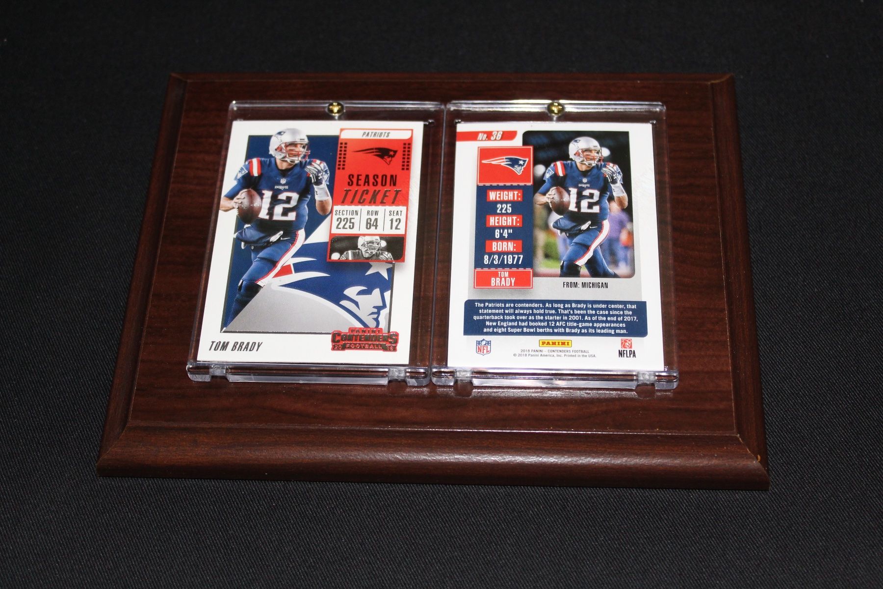 NFL Carte collezionabili: NFL Tom Brady - New England Patriots – Nuovo e nell'imballaggio originale da Reinach BL venduto da RetroGamesSportsMore