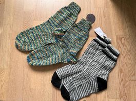 Socken handgestrickt Gr 48/49 