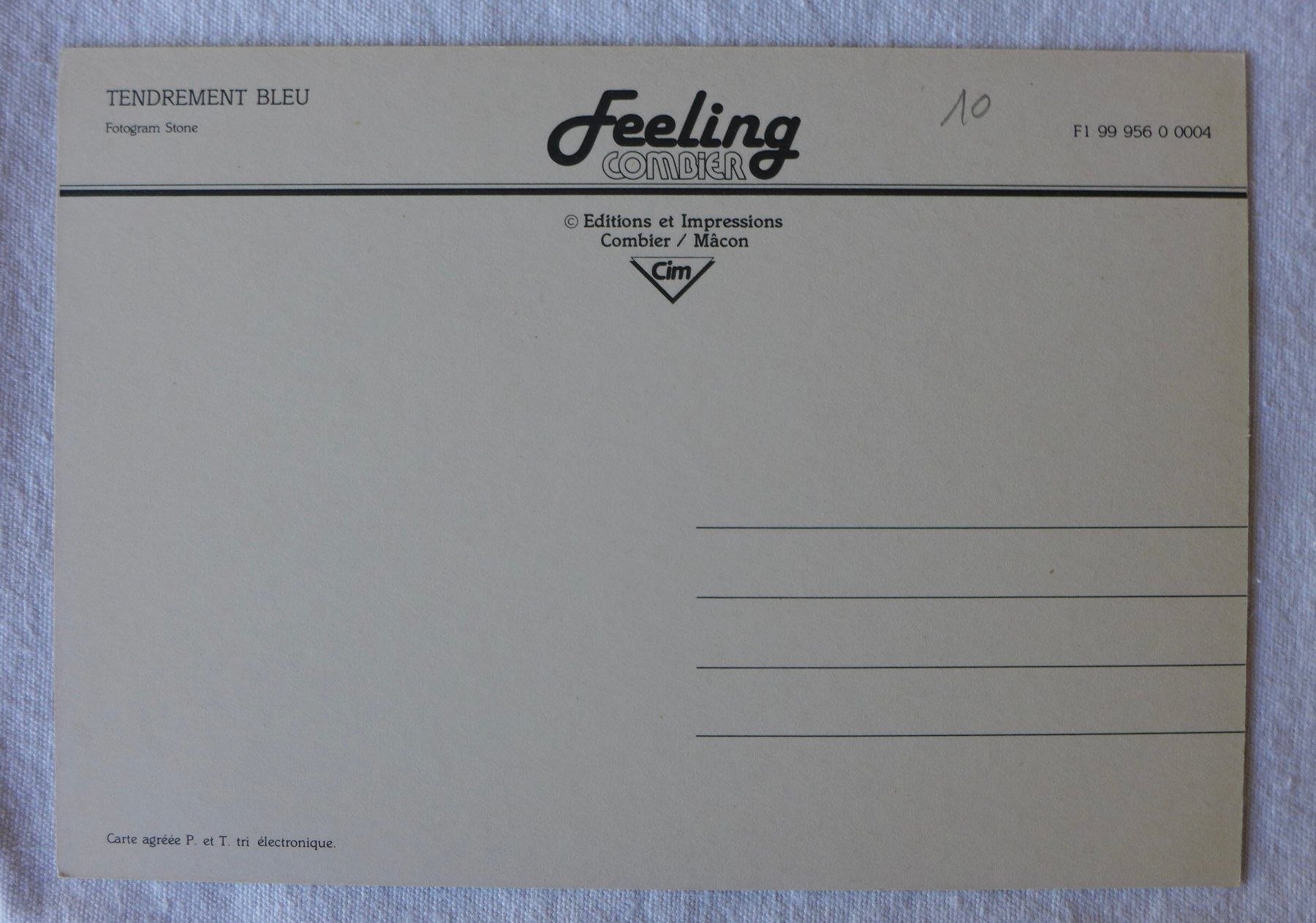 Cartoline postali: AK EROTIK PIN UP, "Tendrement Bleu" – Usato da Wallisellen venduto da aloa09 1