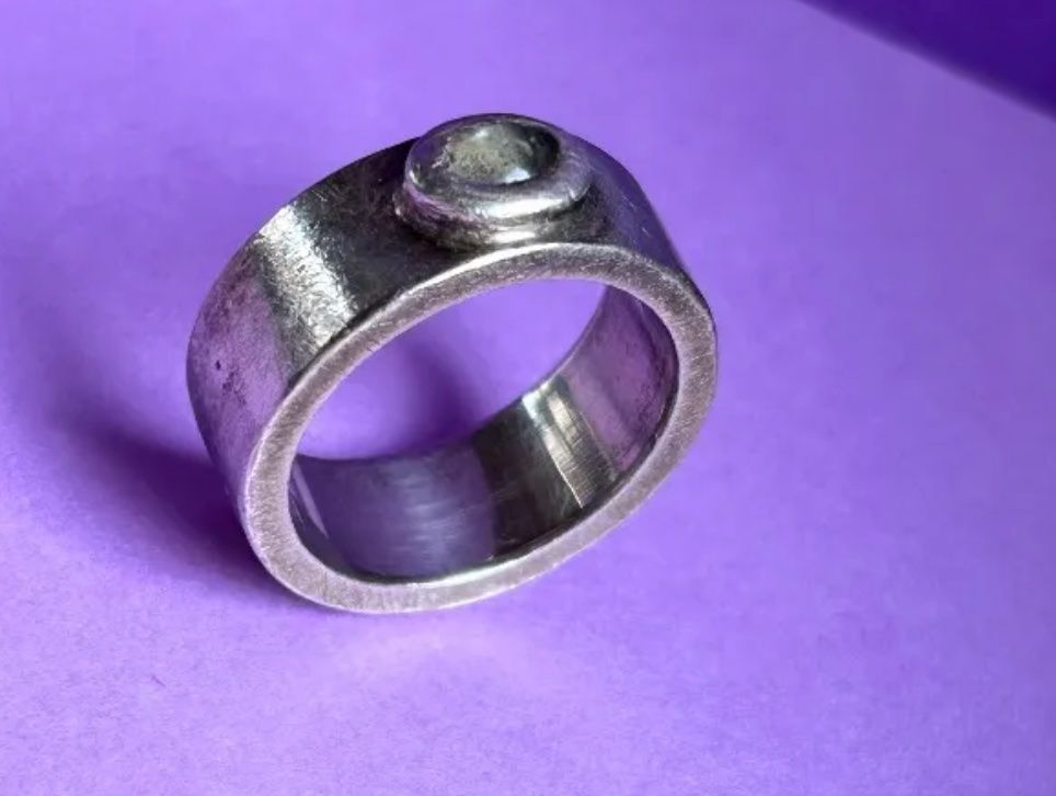 Anelli: Silberring Unikat Handarbeit mit Stein Gr. 58 – Usato da Dittingen venduto da Bijoubelle 1