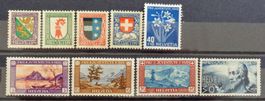 PRO JUVENTUTE: Les séries 1926 et 1929, 40 c 1948, **