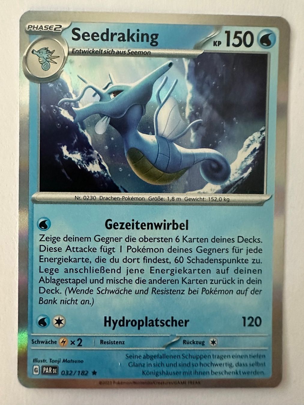 Pokémon Carte collezionabili: Seedraking - Reverse Holo - Pokemon – Nuovo (secondo la descrizione) da Nussbaumen AG venduto da Pika-Shop