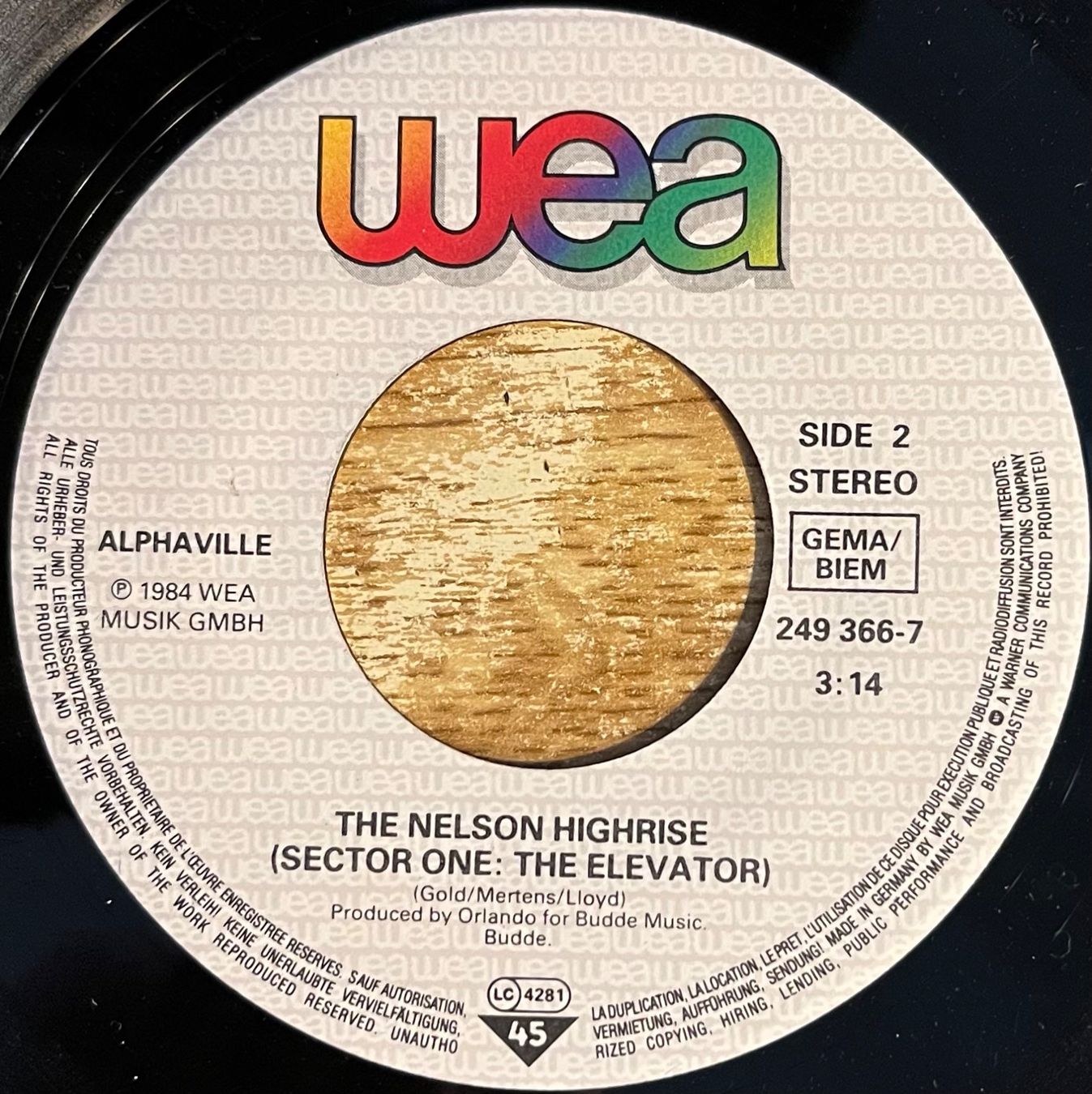 Dischi in vinile: ALPHAVILLE - SOUNDS LIKE A MELODY – Usato da Bussigny venduto da vinyl-pas-cher 3