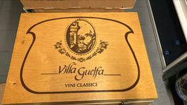 Scatola legno vino "Villa Guelfa"