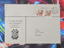 CL33 Enveloppe + Timbre Suisse 1943