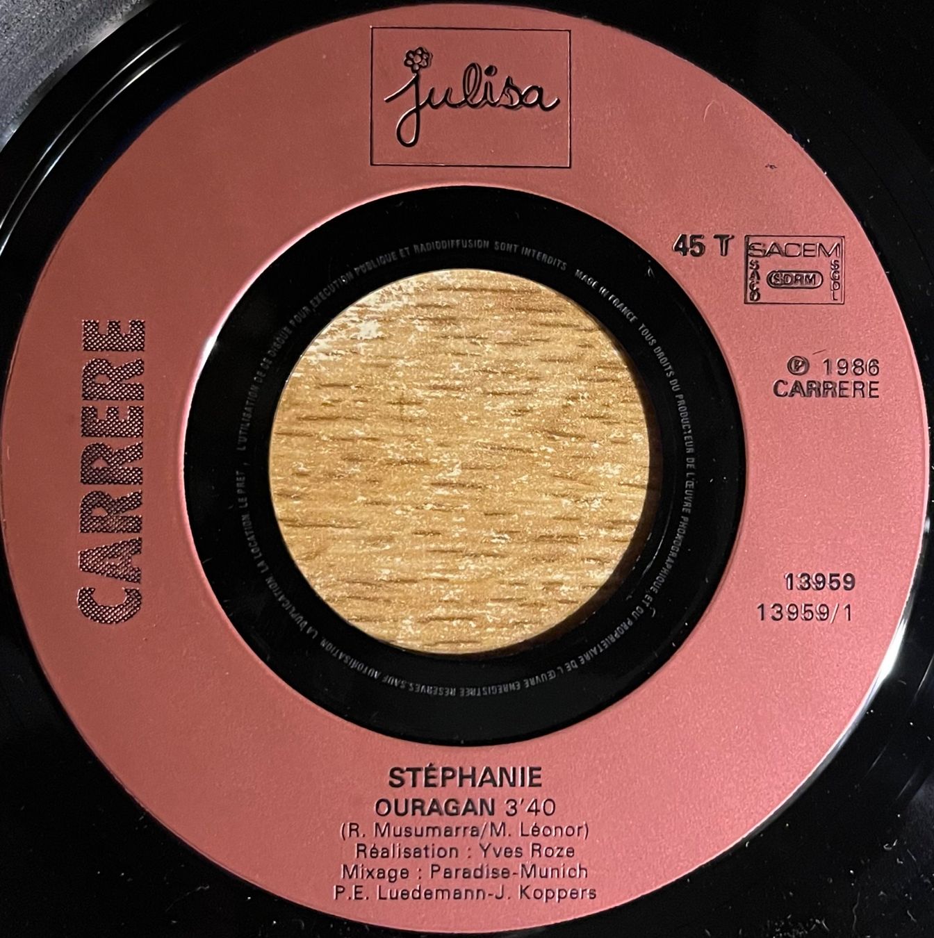 Dischi in vinile: STEPHANIE - OURAGAN – Usato da Bussigny venduto da vinyl-pas-cher 2