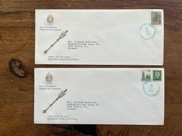 Kanada Ersttagsbriefe 1979, 2 Stück, Top!