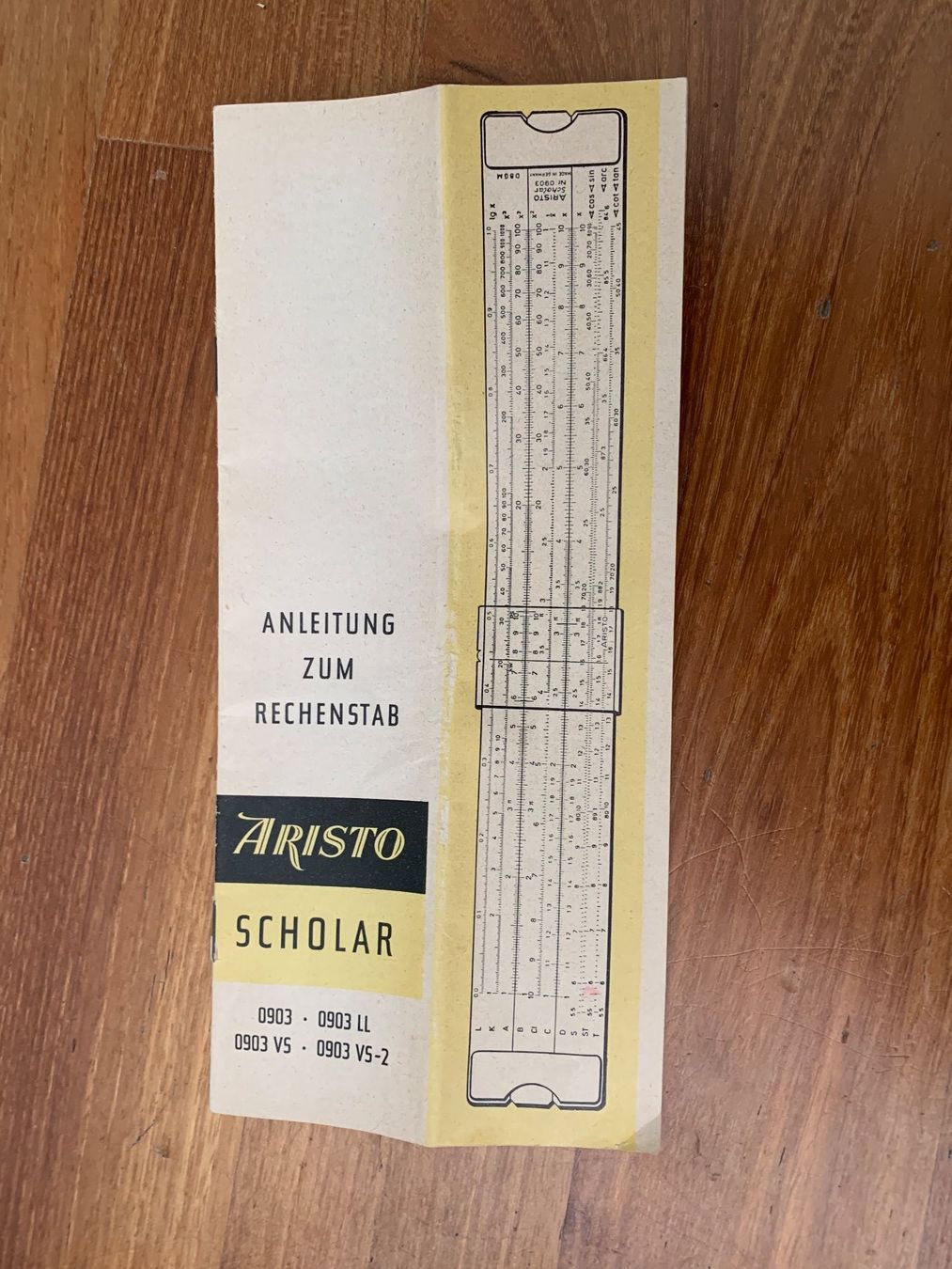 Calcolatrici tascabili: Rechenschieber/Rechenstab Aristo - Scholar LL – Usato da Edlibach venduto da RUW19 6