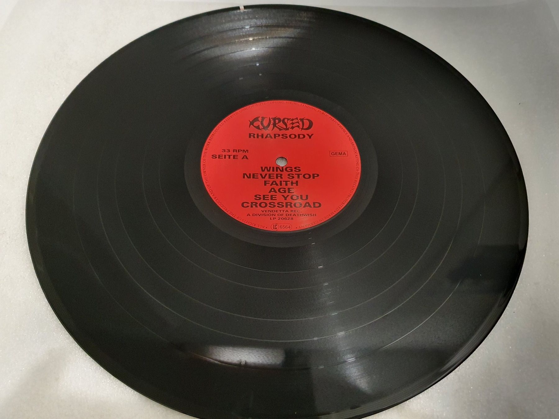 Dischi in vinile: Cursed – Rhapsody – Usato da Uster venduto da Vinyl-Leidenschaft 4