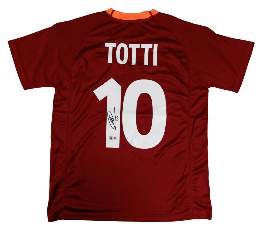 Leibchen & Hosen: Francesco Totti Signed Jersey - Beckett – Gebraucht aus La Tour-de-Peilz von Tyalos_Cards