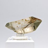 SCHWEIZER QUARZ mit ANATASE und CHLORIT, biterminiert